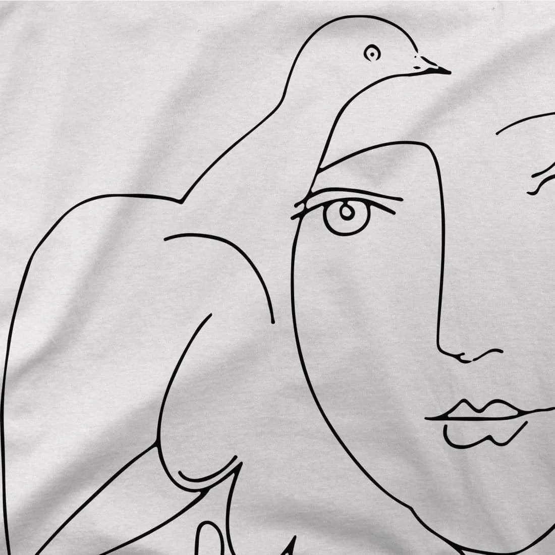 Pablo Picasso Peace (Dove and Face) artwork t-shirt by Art-O-Rama Shop