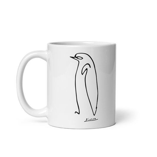 Pablo Picasso Penguin Line Artwork Mug by Art-O-Rama Shop
