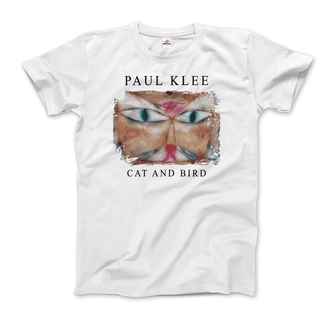 Paul Klee Cat and Bird, 1928 artwork t-shirt by Art-O-Rama Shop