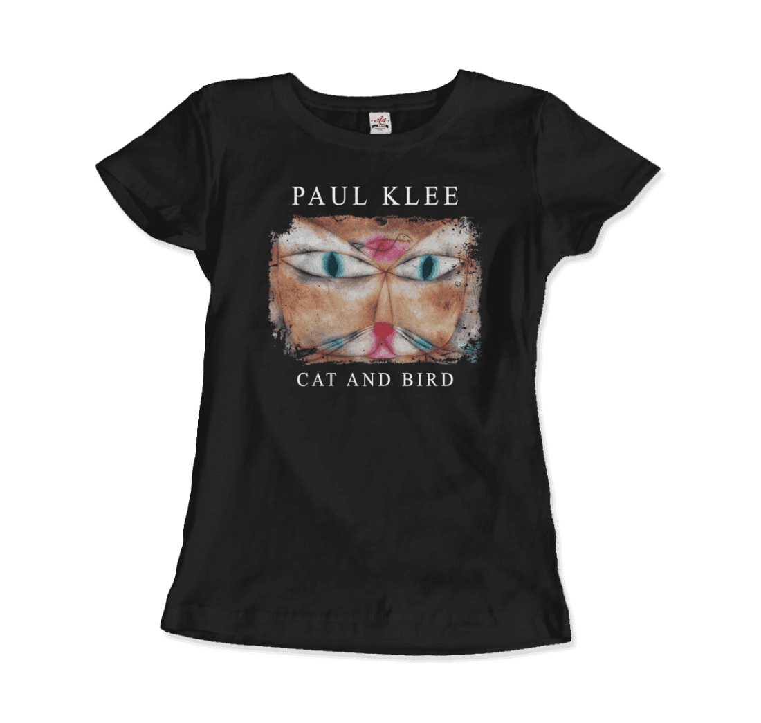 Paul Klee Cat and Bird, 1928 artwork t-shirt by Art-O-Rama Shop