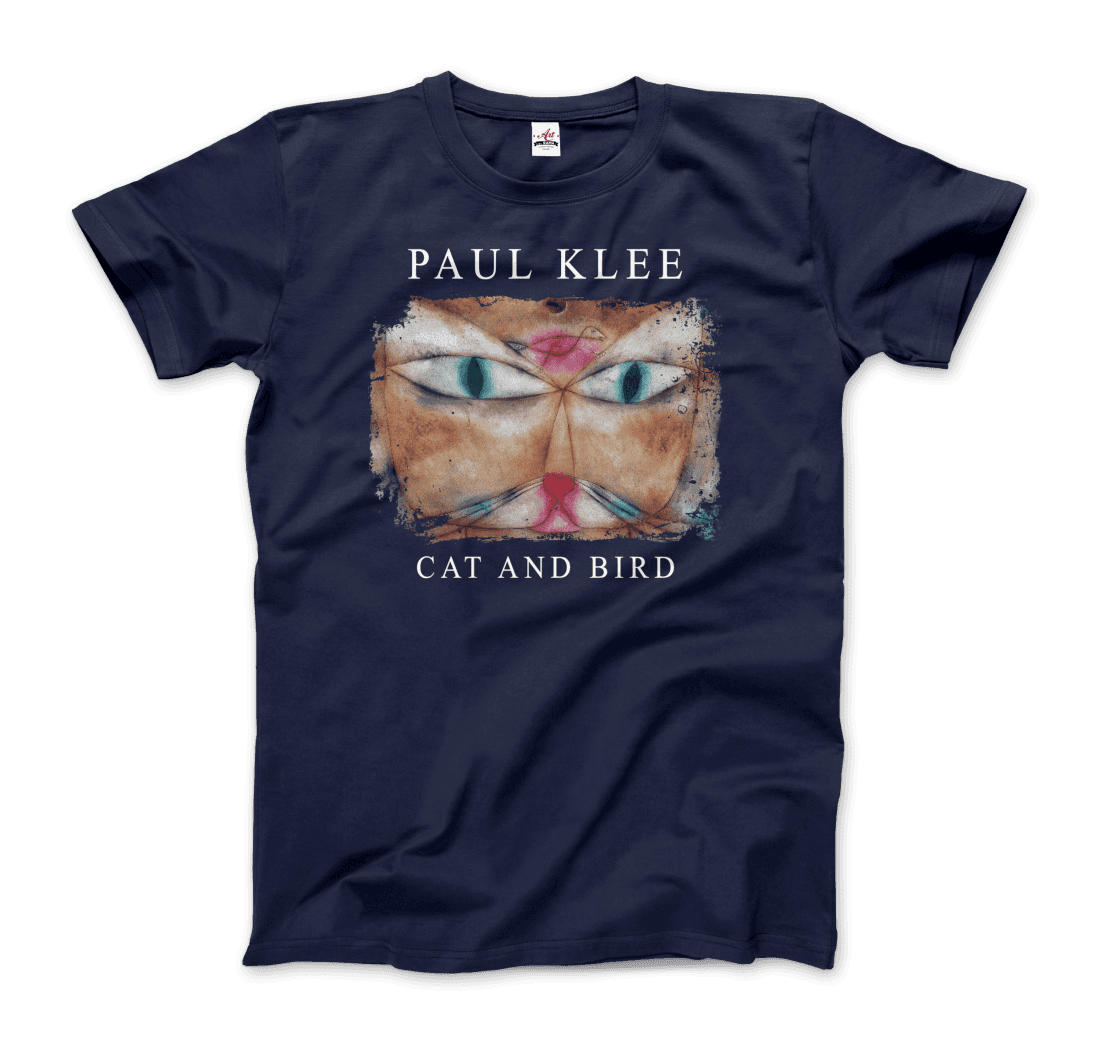 Paul Klee Cat and Bird, 1928 artwork t-shirt by Art-O-Rama Shop