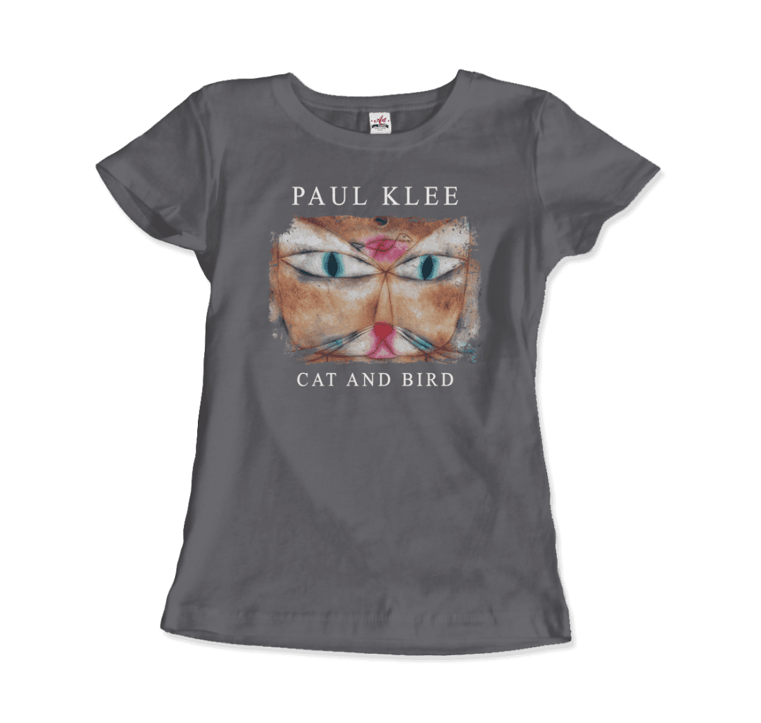 Paul Klee Cat and Bird, 1928 artwork t-shirt by Art-O-Rama Shop