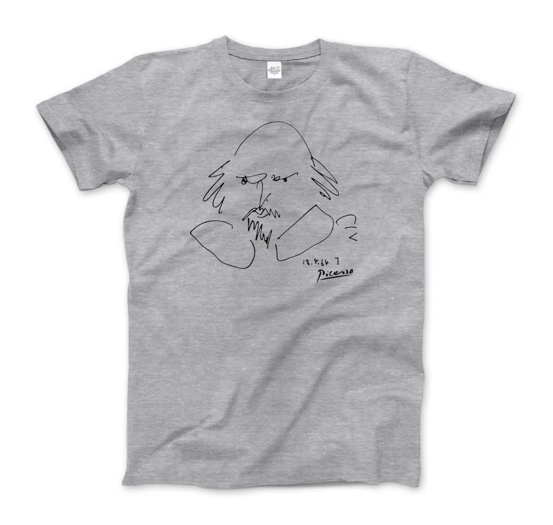 Picasso William Shakespeare Portrait 1964 art t-shirt by Art-O-Rama Shop