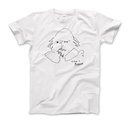 Picasso William Shakespeare Portrait 1964 art t-shirt by Art-O-Rama Shop