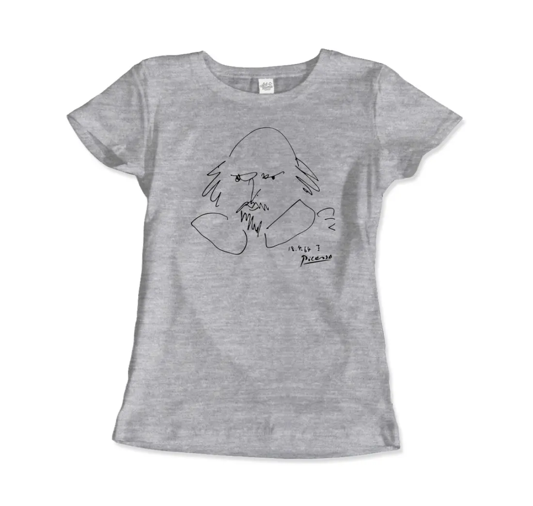 Picasso William Shakespeare Portrait 1964 art t-shirt by Art-O-Rama Shop
