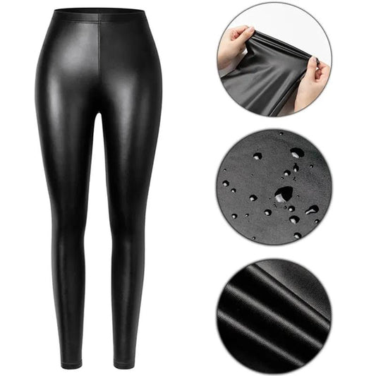 PU Faux Leather Legging Sexy Thin Black Women Leggings New Fashion Stretchy Fitness Casual Pants Warm Waterproof Skinny Push Up by Vimost Shop