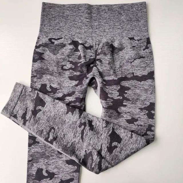 Women 2nd Edition Camo Seamless Leggings High Waist Booty Leggings Scrunch Leggings Yoga Pants Compression Pants Women by Vimost Shop