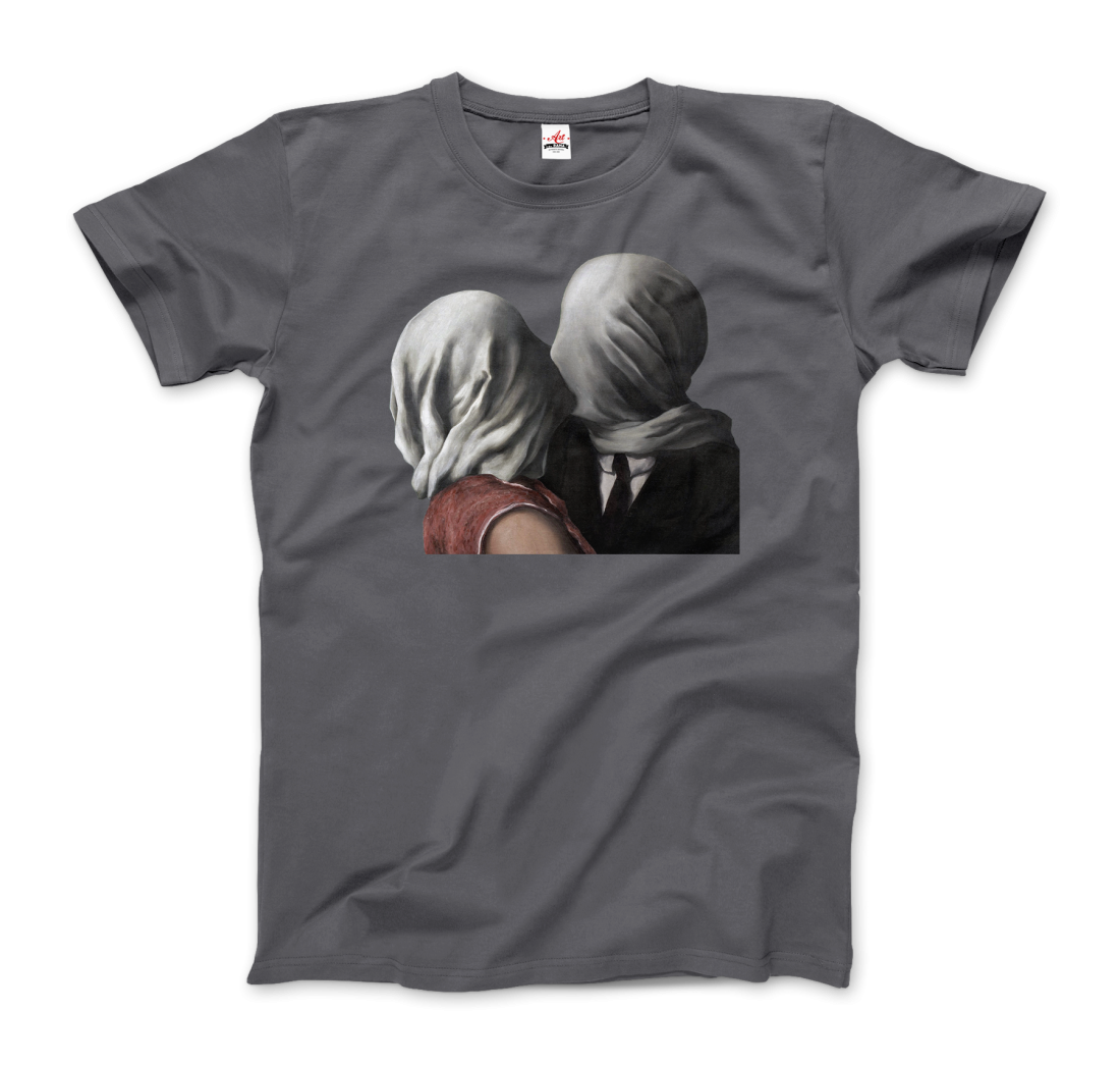 Rene Magritte the Lovers II (1928) artwork t-shirt by Art-O-Rama Shop