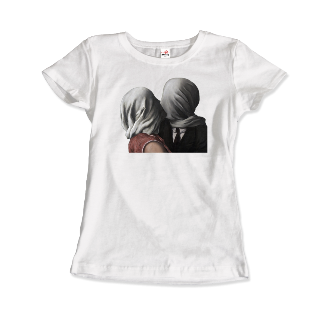 Rene Magritte the Lovers II (1928) artwork t-shirt by Art-O-Rama Shop