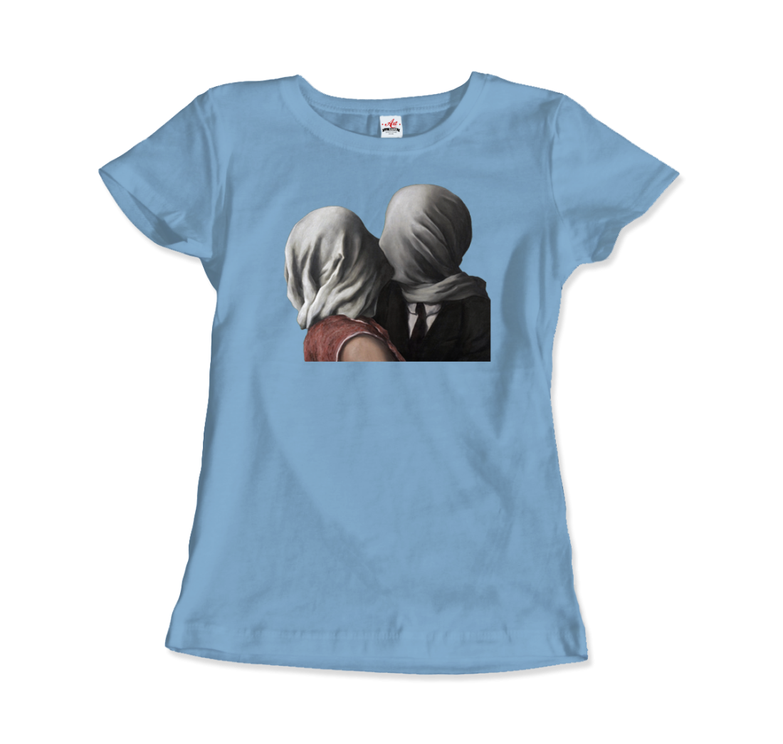 Rene Magritte the Lovers II (1928) artwork t-shirt by Art-O-Rama Shop