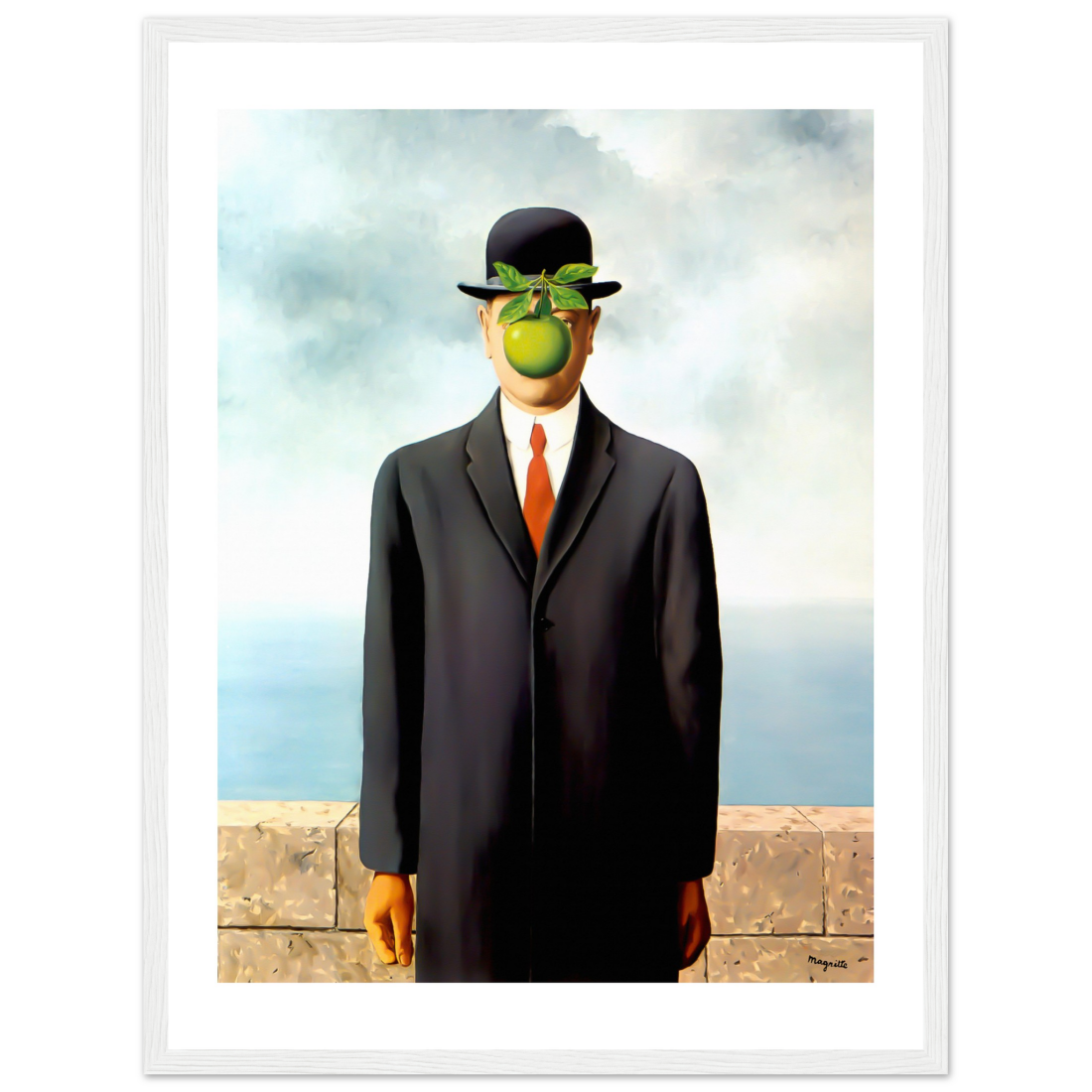 Rene Magritte the Son of Man, 1964 artwork poster by Art-O-Rama Shop
