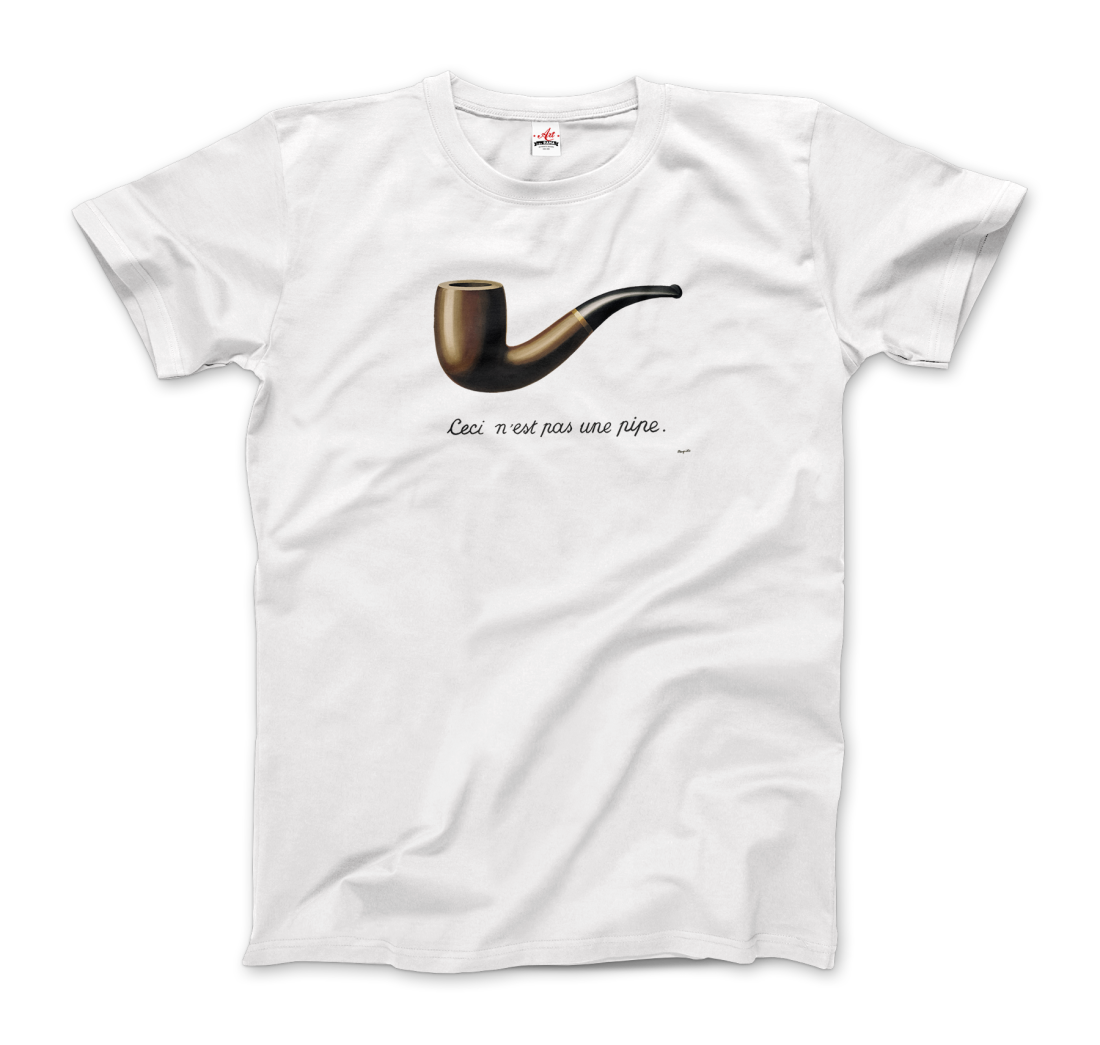Rene Magritte This is Not a Pipe, 1929 artwork t-shirt by Art-O-Rama Shop
