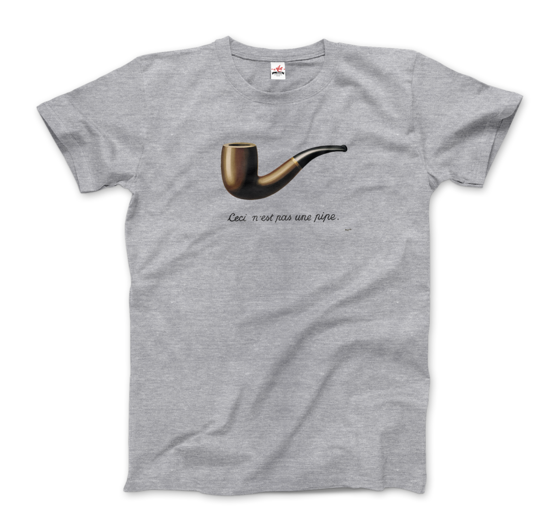 Rene Magritte This is Not a Pipe, 1929 artwork t-shirt by Art-O-Rama Shop