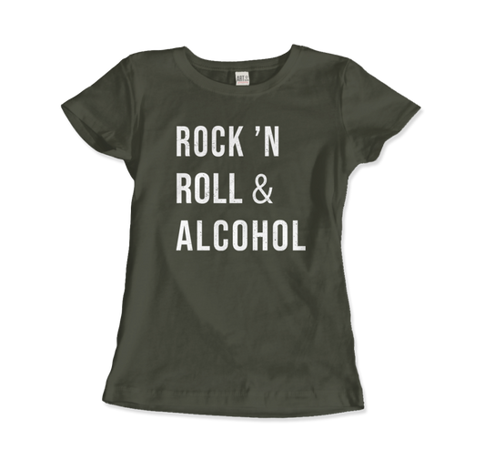 Rock'n Roll & Alcohol t-shirt by Art-O-Rama Shop