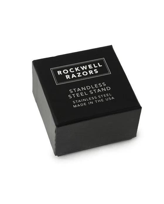 Rockwell Stainless Steel Inkwell Razor Stand - Matte Stainless by Rockwell