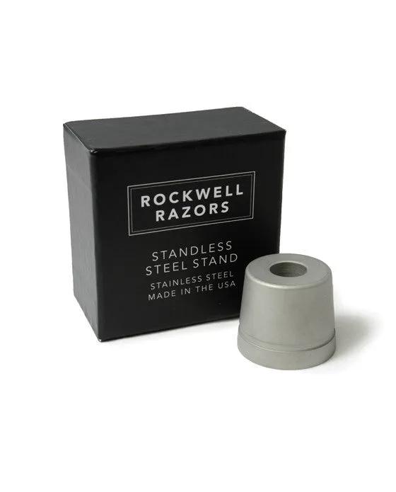 Rockwell Stainless Steel Inkwell Razor Stand - Matte Stainless by Rockwell