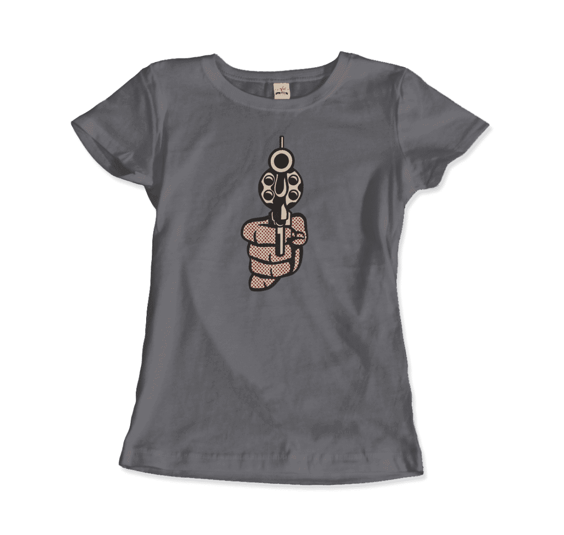 Roy Fox Lichtenstein, Pistol 1964 artwork t-shirt by Art-O-Rama Shop