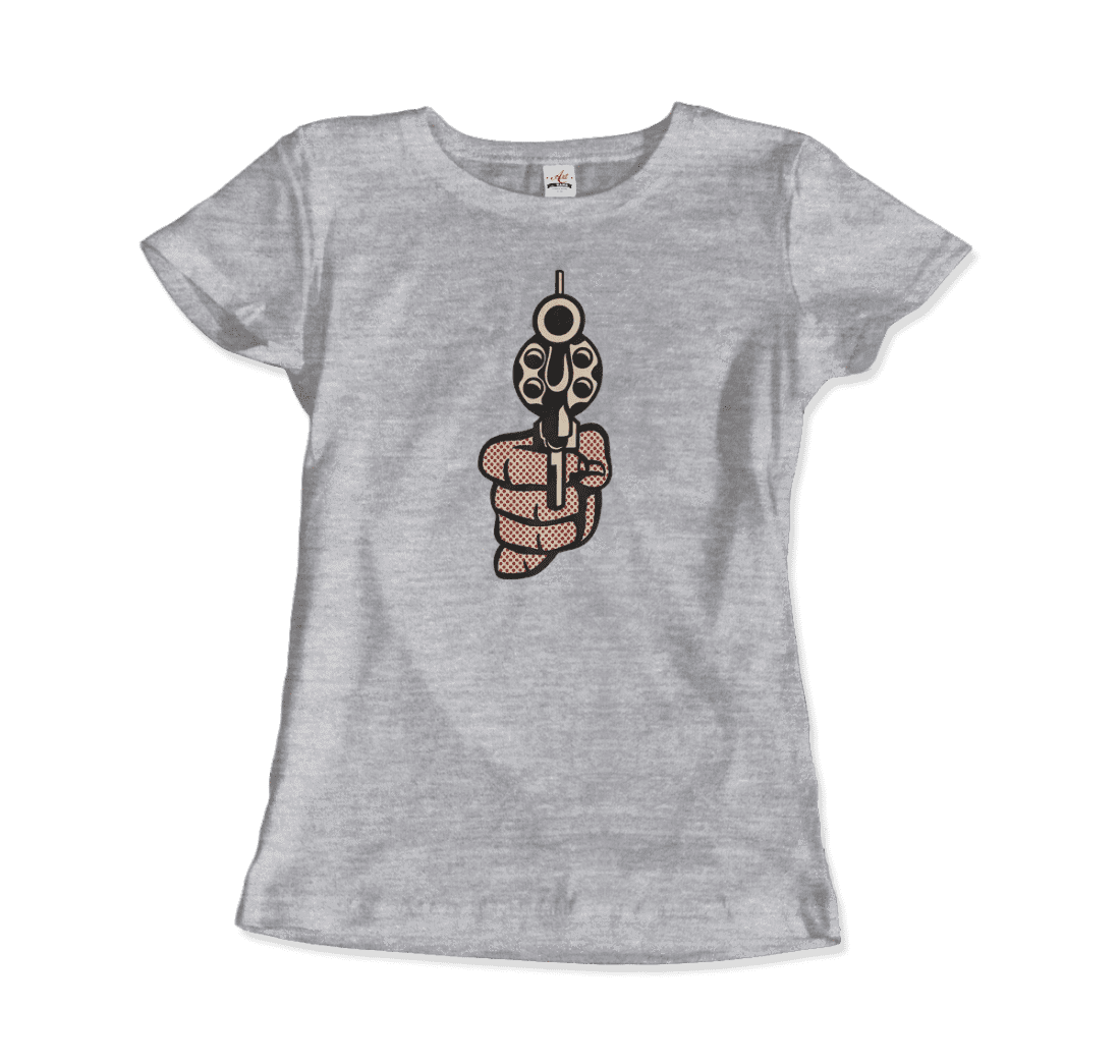 Roy Fox Lichtenstein, Pistol 1964 artwork t-shirt by Art-O-Rama Shop