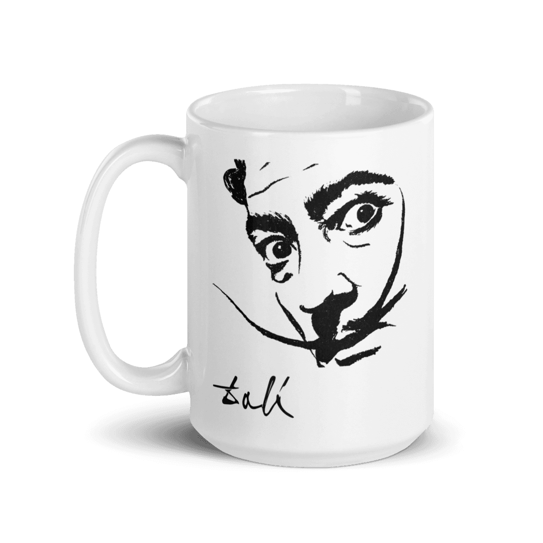 Salvador Dali Portrait Sketch Artwork Mug by Art-O-Rama Shop