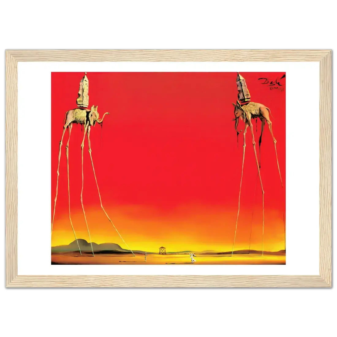 Salvador Dali, the Elephants artwork poster by Art-O-Rama Shop