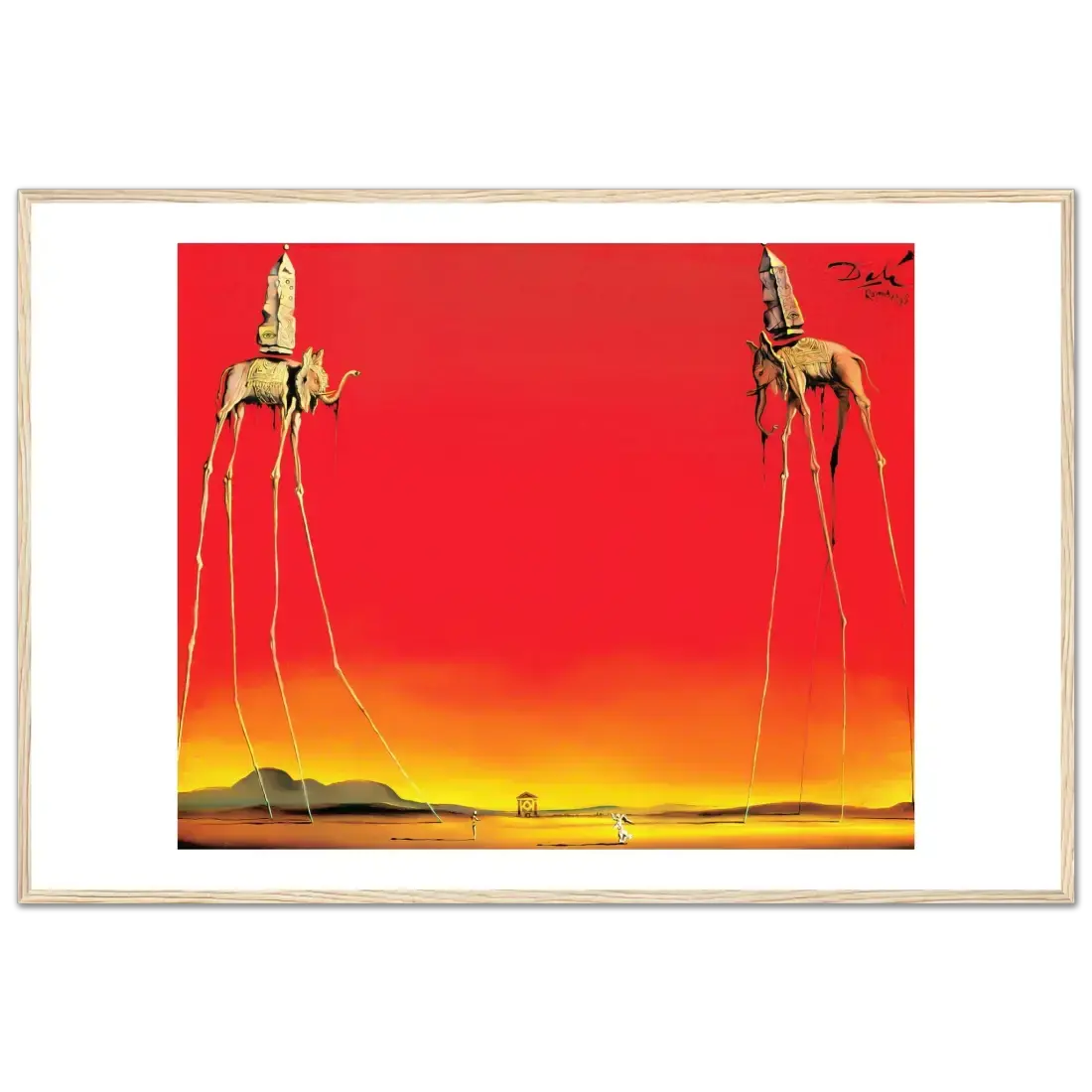 Salvador Dali, the Elephants artwork poster by Art-O-Rama Shop