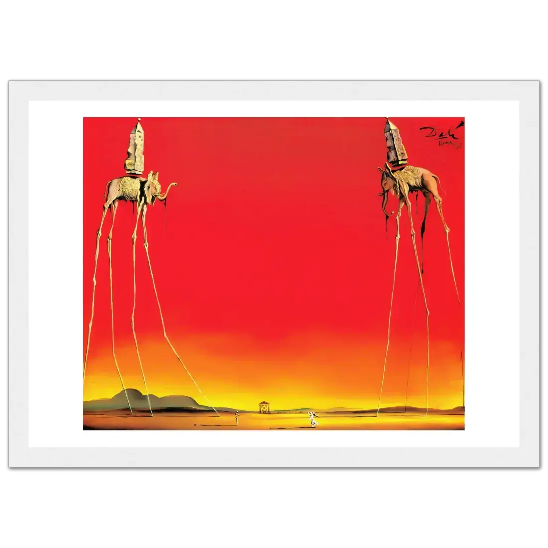 Salvador Dali, the Elephants artwork poster by Art-O-Rama Shop