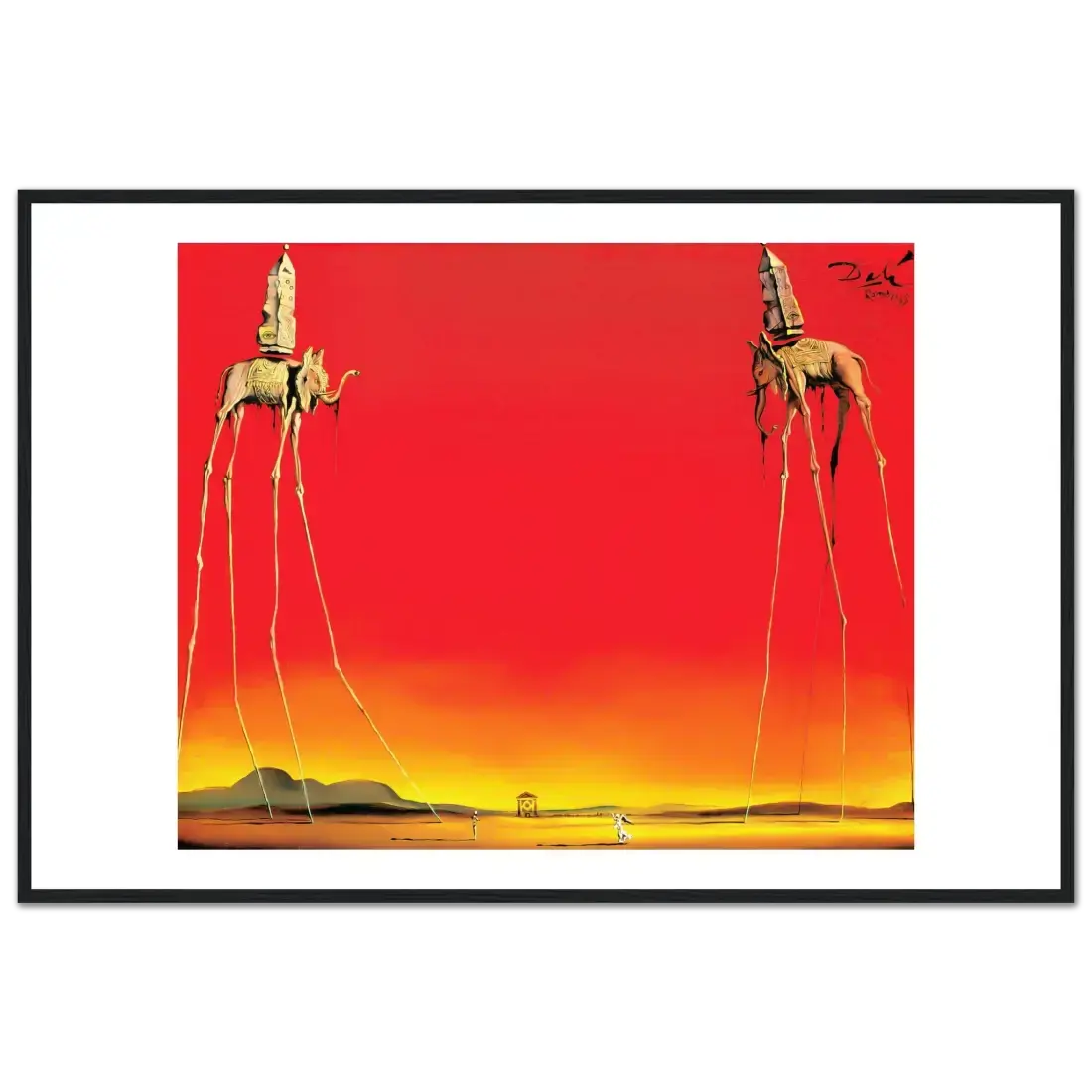 Salvador Dali, the Elephants artwork poster by Art-O-Rama Shop