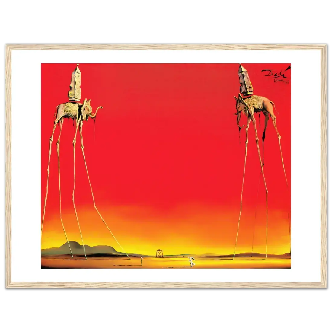 Salvador Dali, the Elephants artwork poster by Art-O-Rama Shop