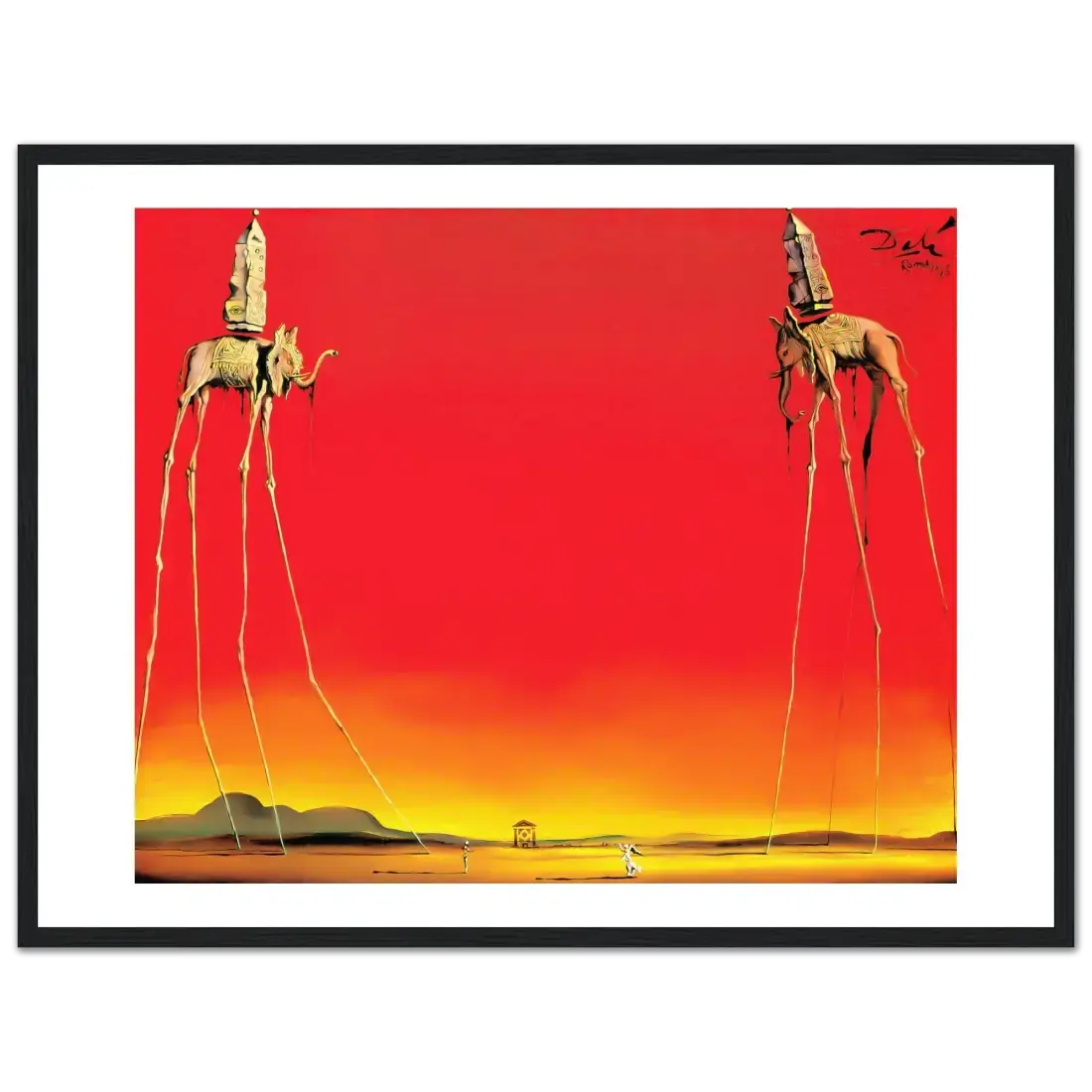 Salvador Dali, the Elephants artwork poster by Art-O-Rama Shop