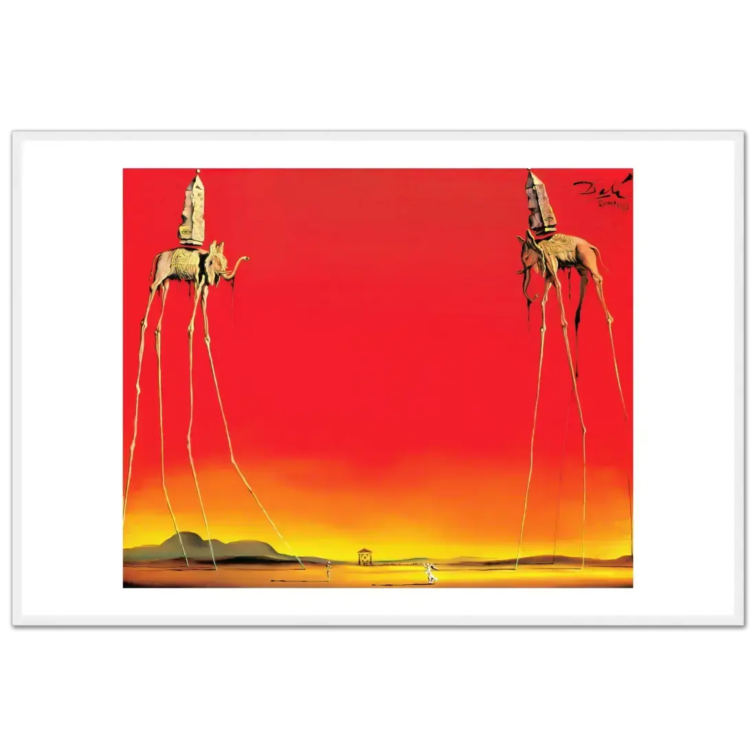 Salvador Dali, the Elephants artwork poster by Art-O-Rama Shop