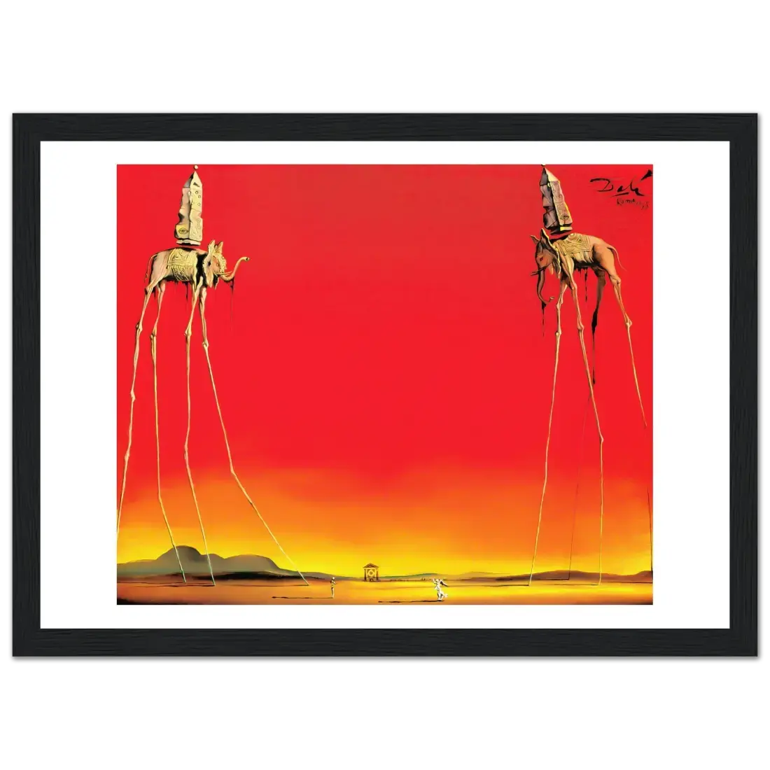 Salvador Dali, the Elephants artwork poster by Art-O-Rama Shop