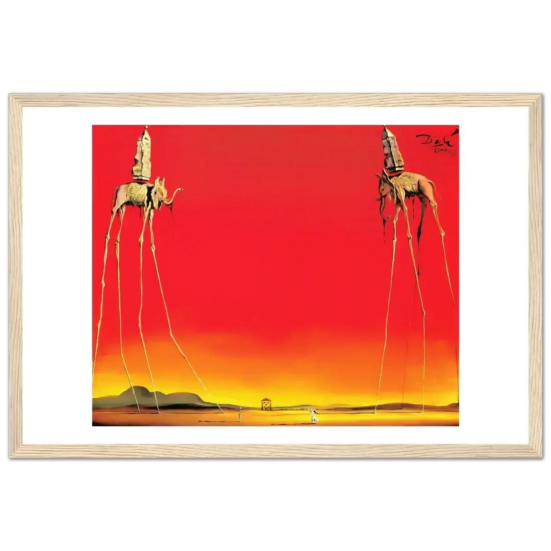 Salvador Dali, the Elephants artwork poster by Art-O-Rama Shop