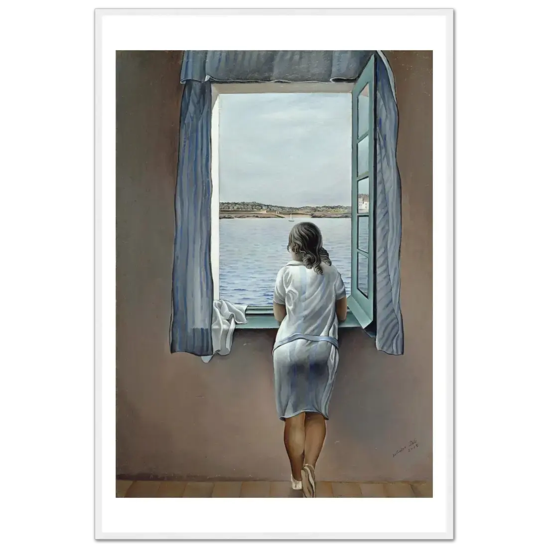 Salvador Dali Young Woman at a Window artwork poster by Art-O-Rama Shop