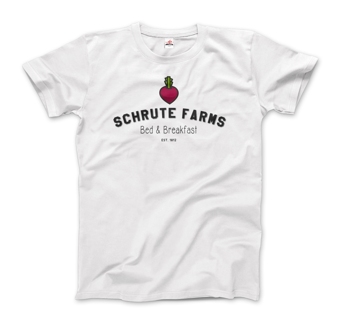 Schrute Farms Bed & Breakfast t-shirt by Art-O-Rama Shop