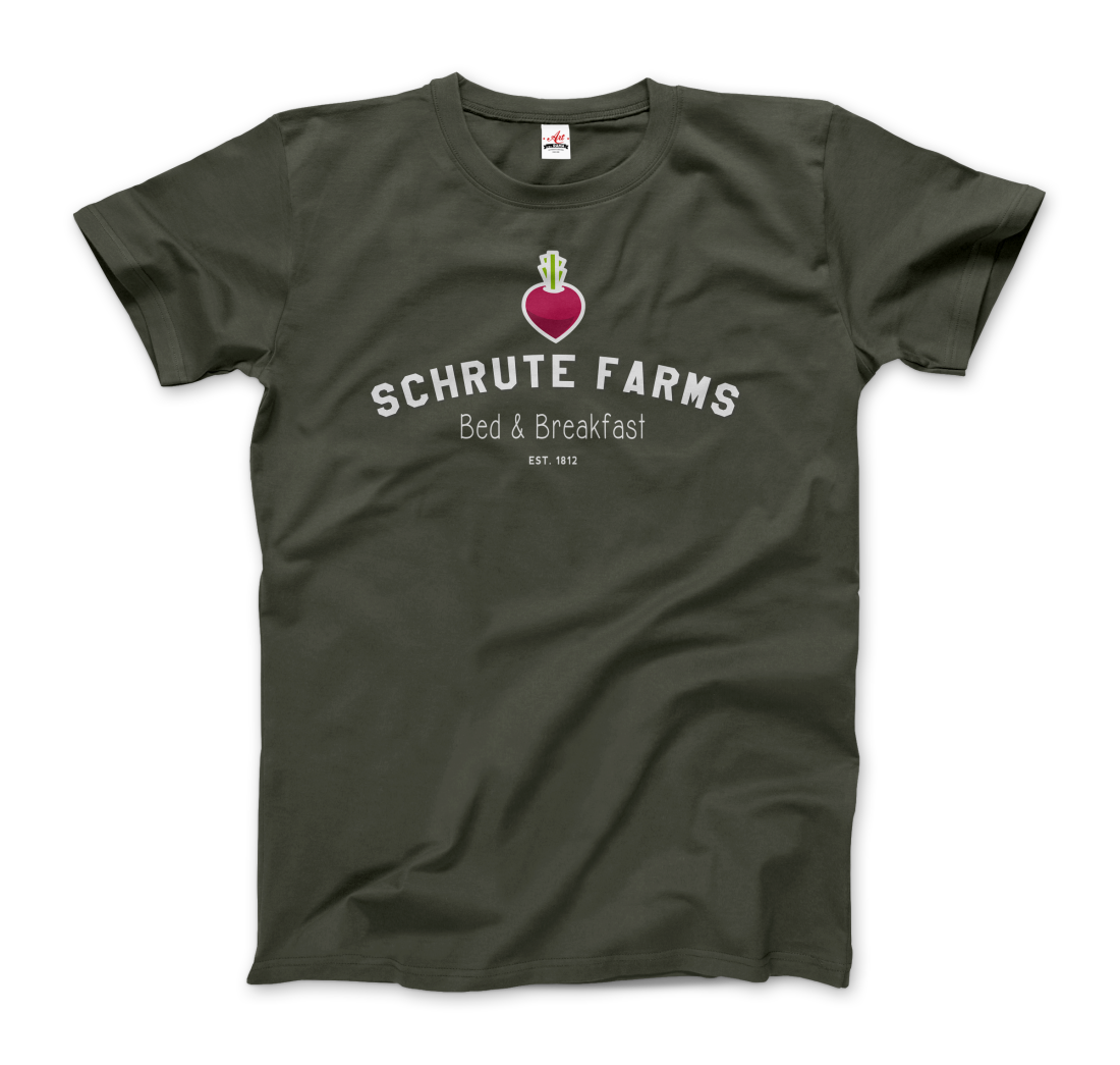 Schrute Farms Bed & Breakfast t-shirt by Art-O-Rama Shop