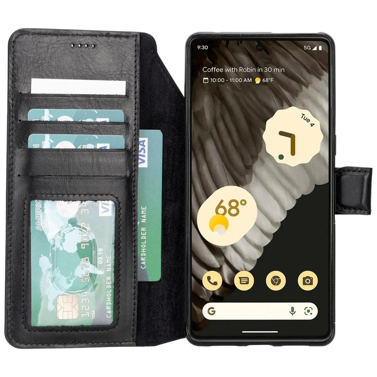 Sheridan Detachable Leather Google Pixel 8 Pro Wallet Case by TORONATA