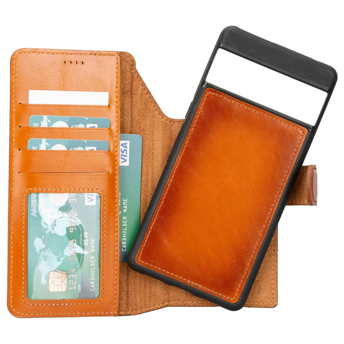 Sheridan Detachable Leather Google Pixel 8 Pro Wallet Case by TORONATA
