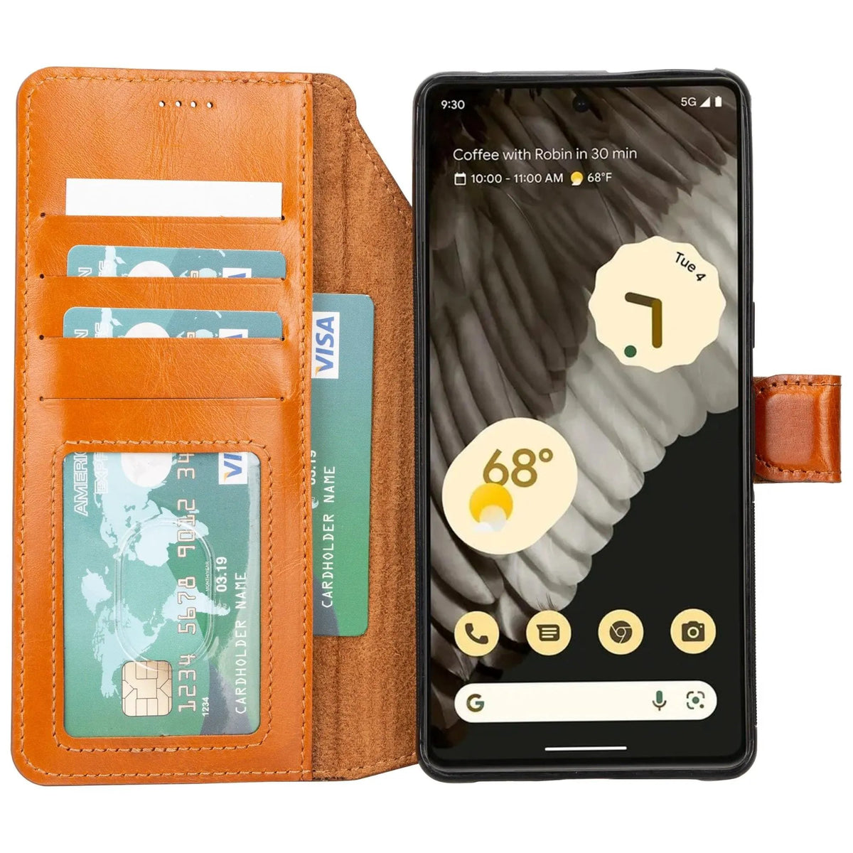 Sheridan Detachable Leather Google Pixel 8 Pro Wallet Case by TORONATA