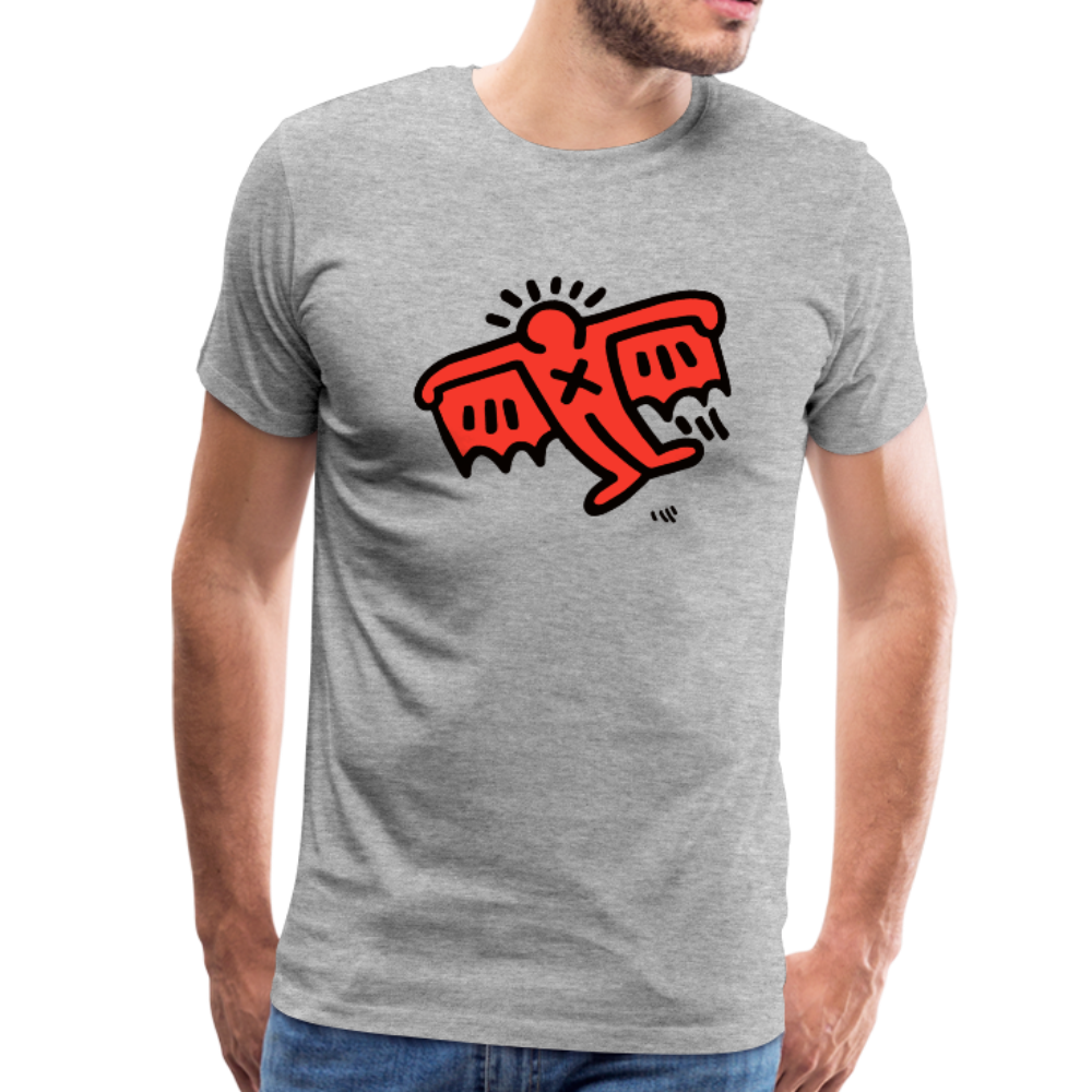 Flying Devil icon, 1990 street art t-shirt by Art-O-Rama Shop