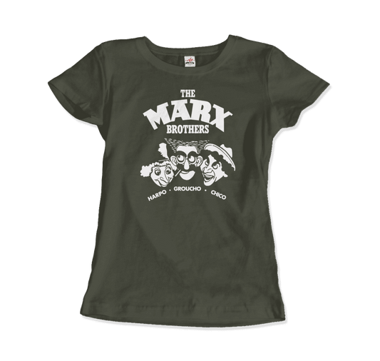 The Marx Brothers, Harpo, Groucho and Chico t-shirt by Art-O-Rama Shop