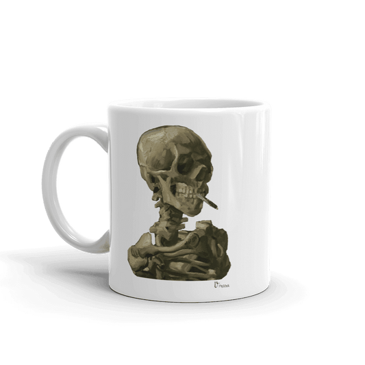 Van Gogh Skull of a Skeleton with Burning Cigarette 1886 Mug by Art-O-Rama Shop