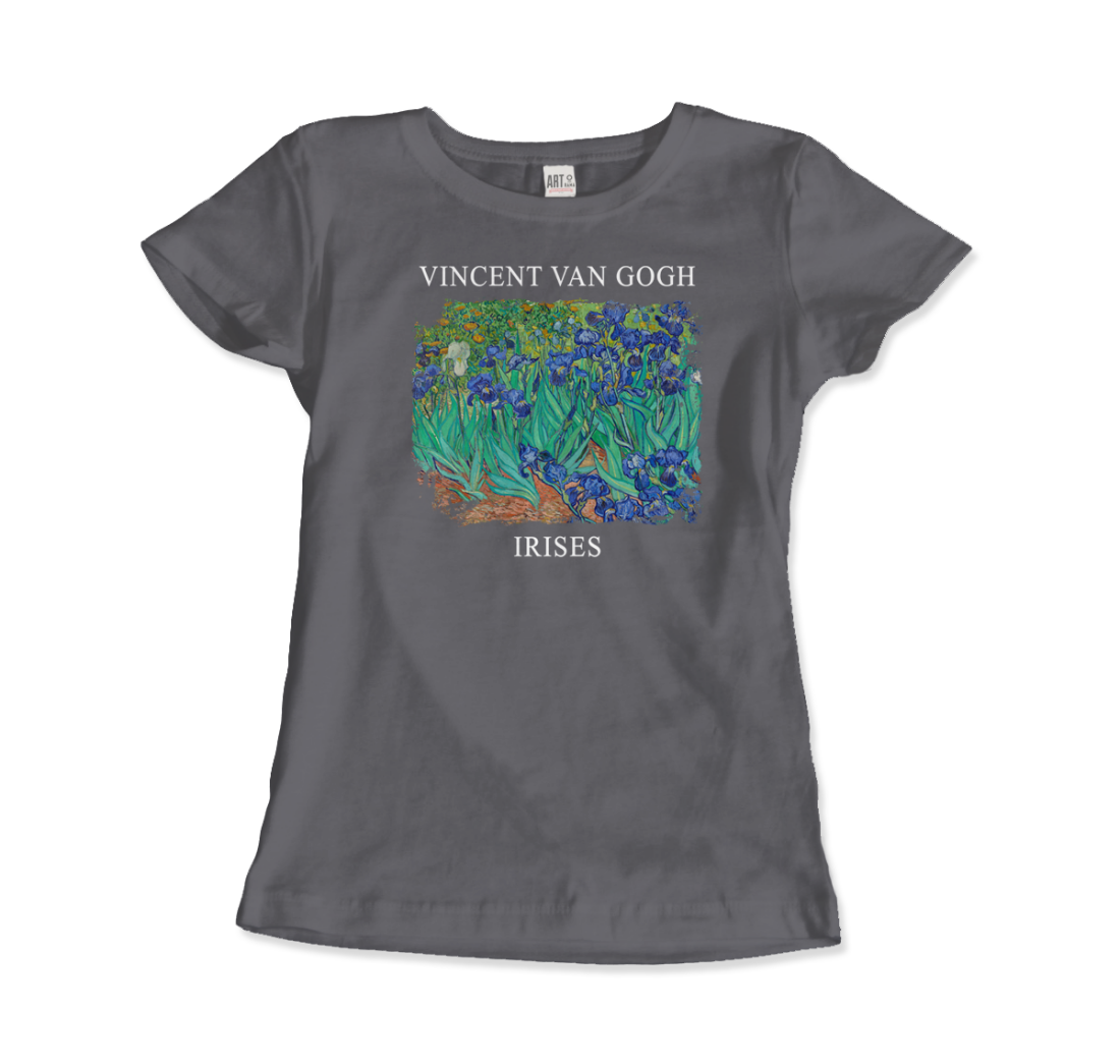 Vincent Van Gogh Irises, 1889 artwork t-shirt by Art-O-Rama Shop