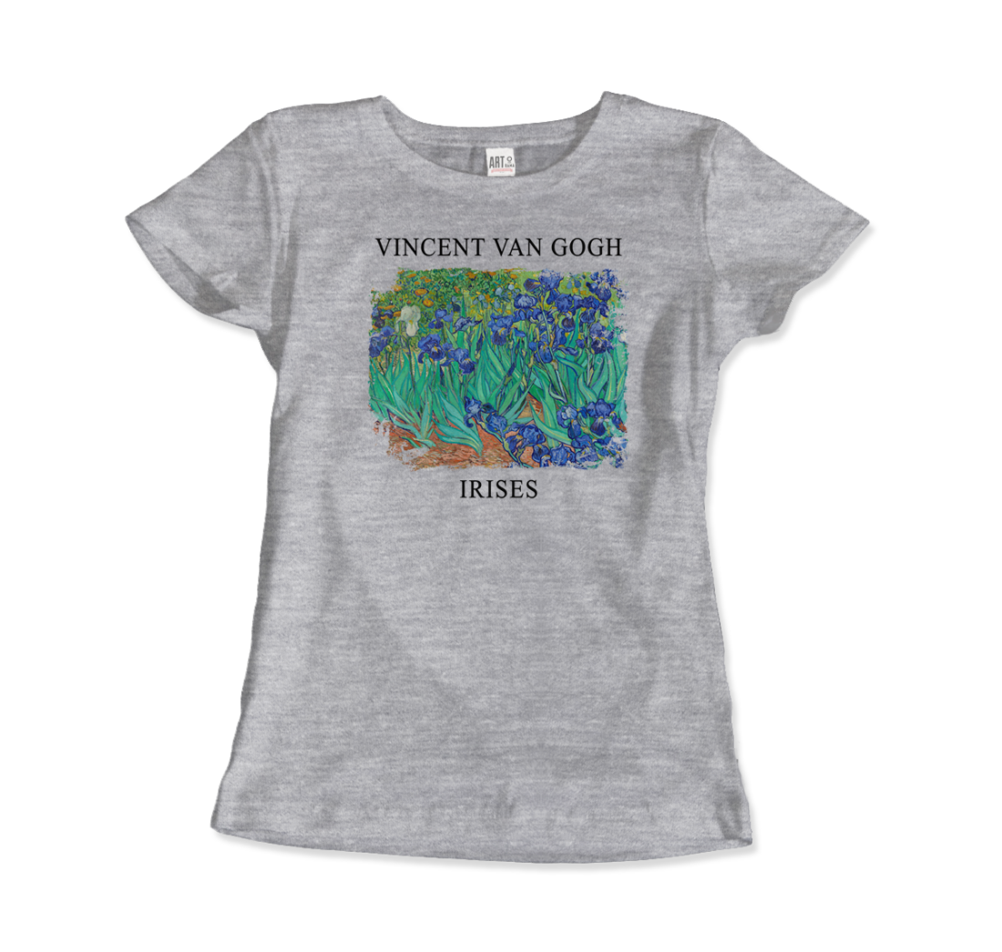 Vincent Van Gogh Irises, 1889 artwork t-shirt by Art-O-Rama Shop