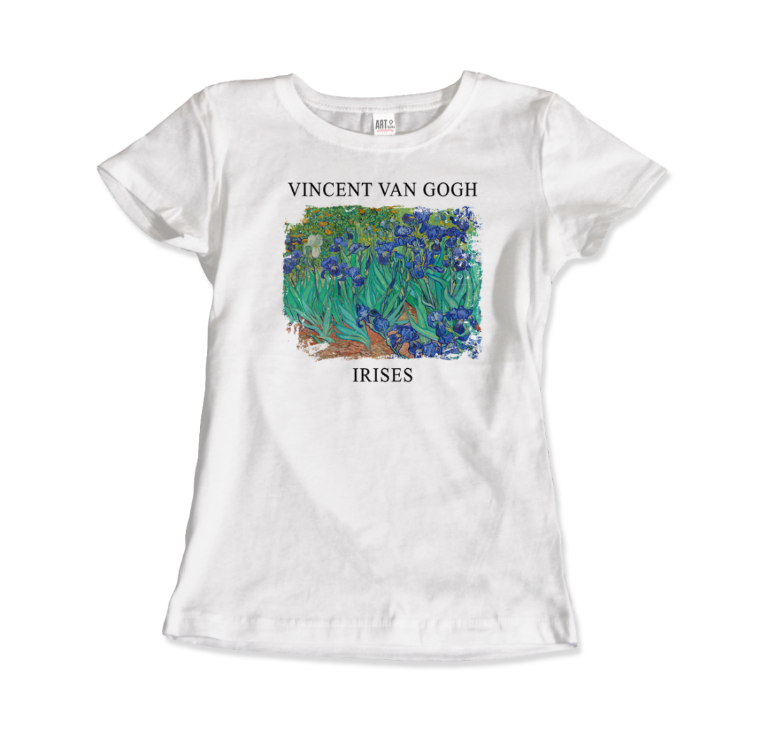 Vincent Van Gogh Irises, 1889 artwork t-shirt by Art-O-Rama Shop