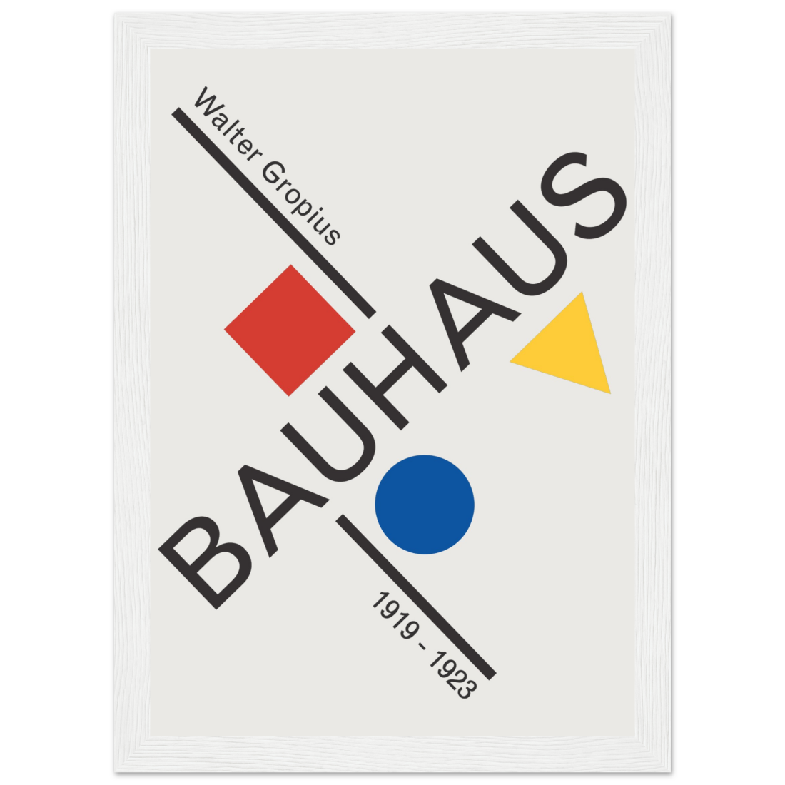 Walter Gropius Bauhaus artwork poster by Art-O-Rama Shop