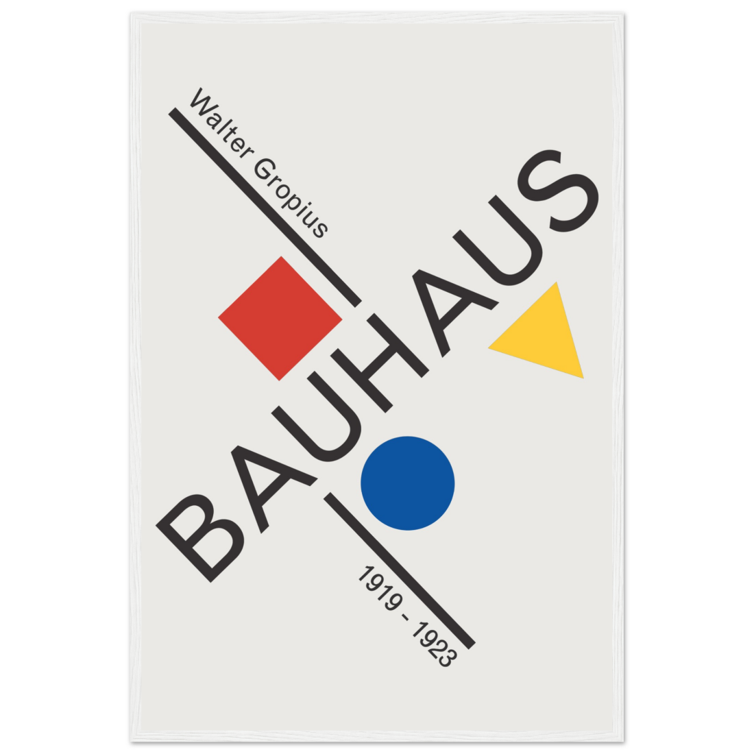 Walter Gropius Bauhaus artwork poster by Art-O-Rama Shop