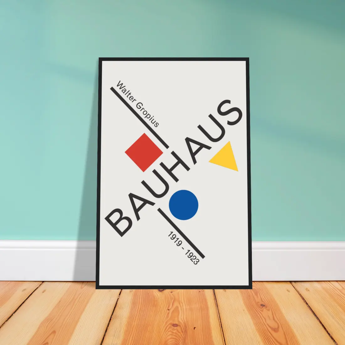 Walter Gropius Bauhaus artwork poster by Art-O-Rama Shop