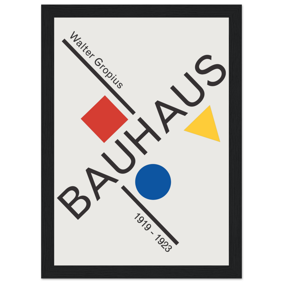Walter Gropius Bauhaus artwork poster by Art-O-Rama Shop