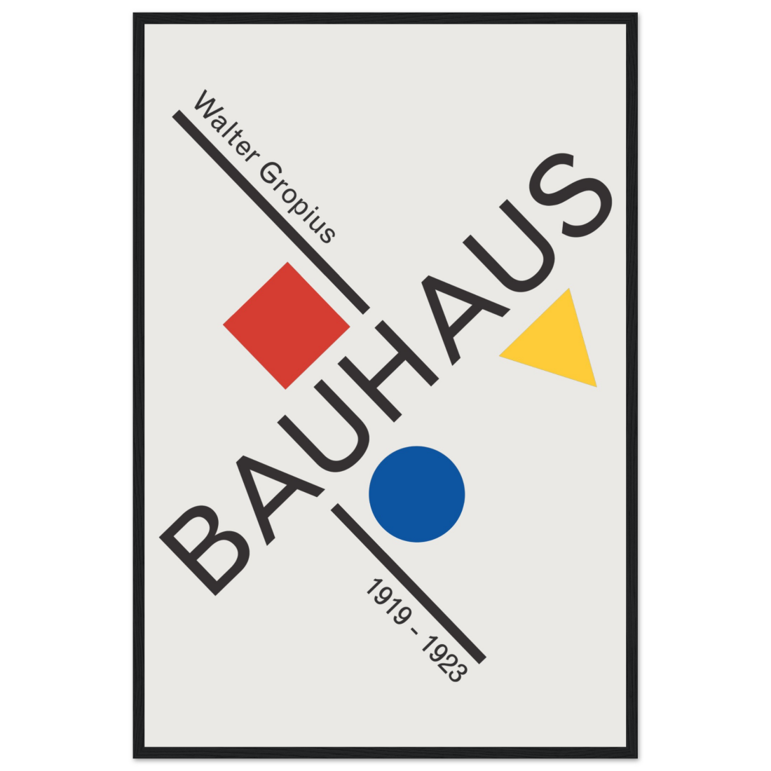 Walter Gropius Bauhaus artwork poster by Art-O-Rama Shop
