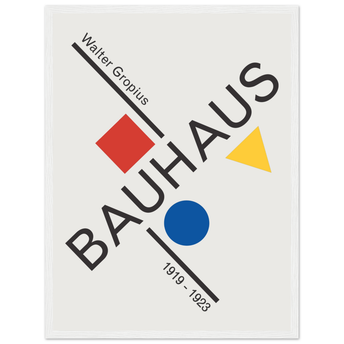 Walter Gropius Bauhaus artwork poster by Art-O-Rama Shop